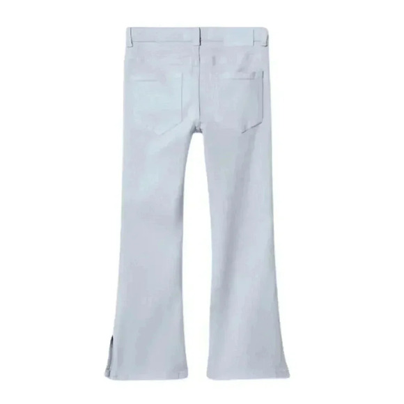 Mango Blue Flared Girls Jeans with Opening Denim Pants Kids Size 10 NWT - Picture 3 of 4
